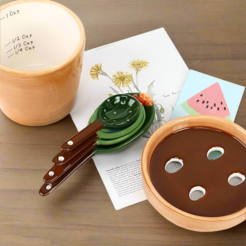 Cute Cactus Ceramic Spoons