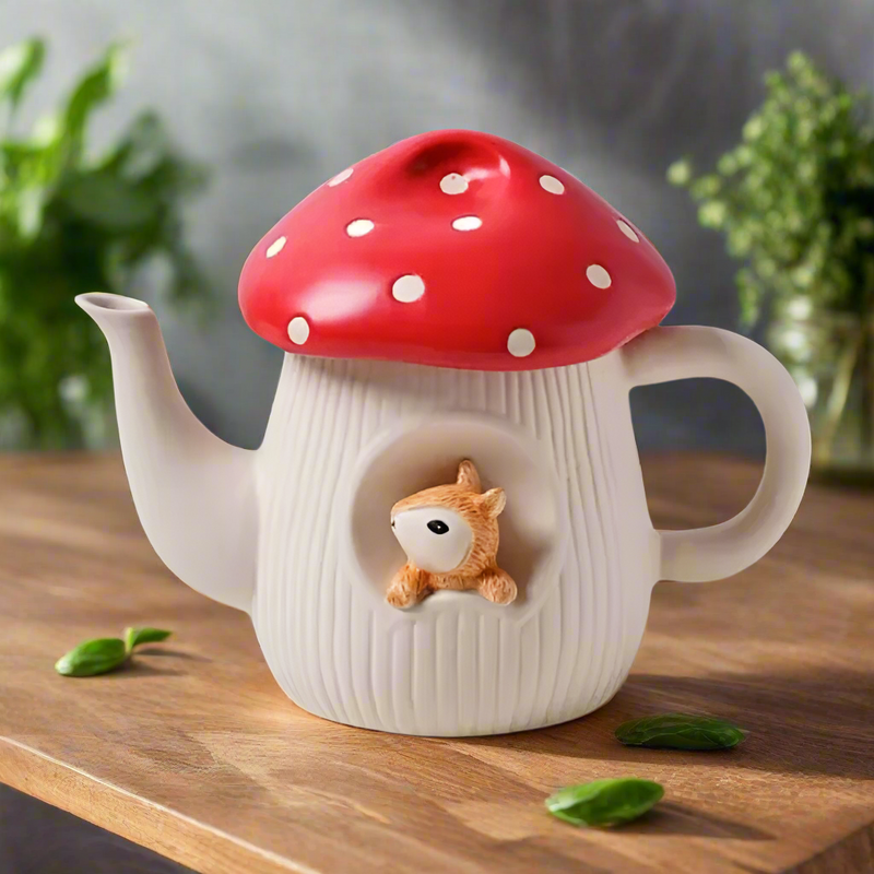Luxury Mushroom Ceramic Tea Set
